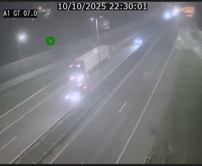 Traffic live webcam Luxembourg Cents - A1 direction Kirchberg - BK 7