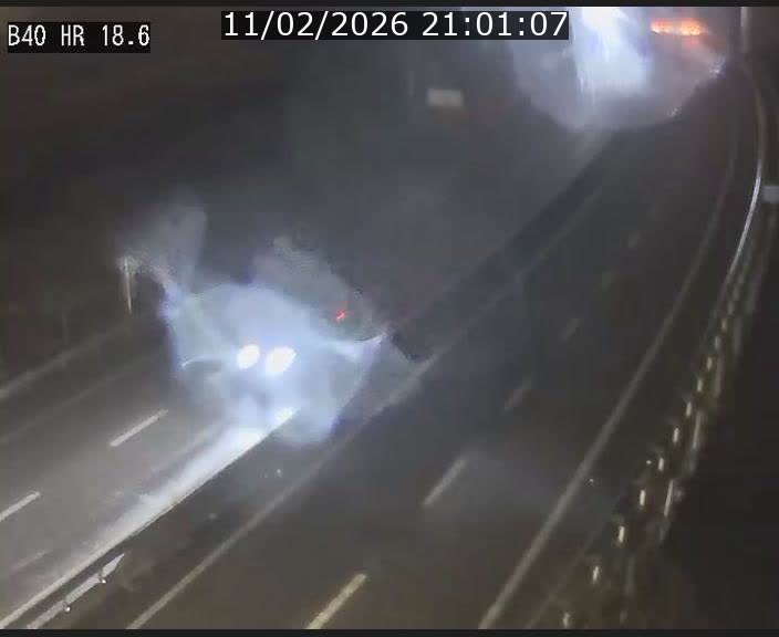 Webcam sur la route de liaison entre Micheville et Esch-Belval à la frontière entre le Luxembourg et la France. Vue orientée vers la Lorraine.