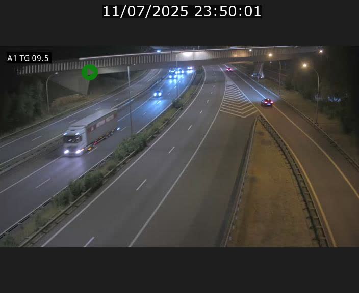 Traffic live webcam Luxembourg Jonction Grünewald - A1 direction Luxembourg-ville - BK 9.5