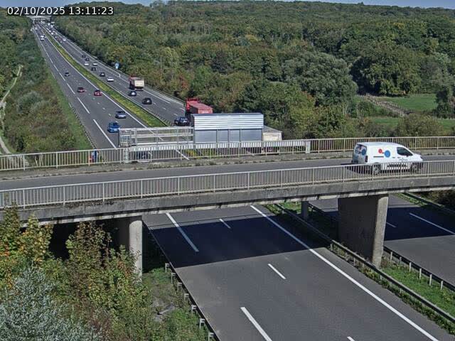 Caméra autoroute France - A31, Zoufftgen direction Luxembourg-ville, à la frontière entre la France et le Luxembourg