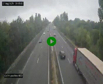 Webcam routière à la fin de la N10, en périphérique ouest d'Angouleme, proche de la jonction avec l'A10