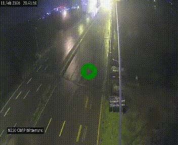 Webcam sur le périphérique de Bordeaux à l'est de la ville. Caméra située sur le Pont Mitterand sur la N230