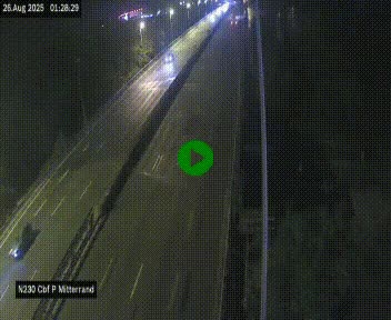 Webcam sur le périphérique de Bordeaux à l'est de la ville. Caméra située sur le Pont Mitterand sur la N230