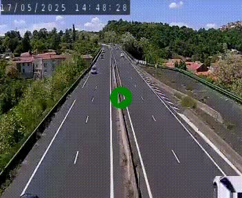 Caméra autoroute A75 à hauteur de Coudes, en direction de Clermont-Ferrand