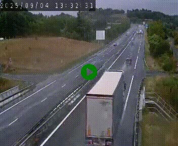 Caméra autoroutière France - A75, Coren, en direction de Montpellier