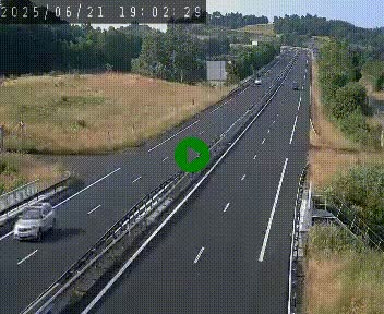 Caméra autoroutière France - A75, Coren, en direction de Montpellier