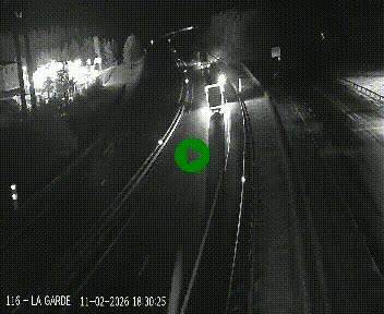 Caméra autoroute A75 à hauteur du col du rocher blanc en direction de Montpellier