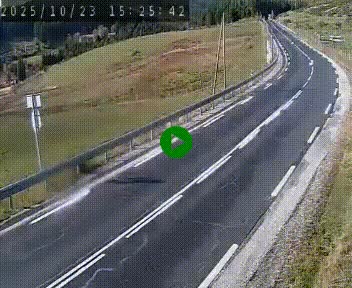 Webcam routière au niveau du col de la Chavade en Ardèche, sur la N102 à 1266 mètres d'altitude