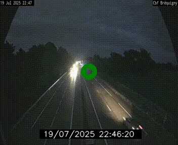 Webcam sur le périphérique de Rennes (N136) à hauteur du quartier Bréquigny, au sud de la ville