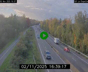 Webcam sur le périphérique de Nantes (N844) à hauteur de Porte de la Chapelle, au nord de la ville
