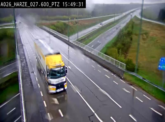 Caméra autoroute Belgique - Sougné-Remouchamps,E25 direction Luxembourg