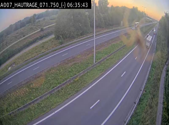 Webcam autoroute Belgique - Hautrage - E19 - BK 71.7