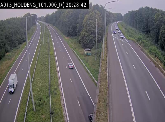 Webcam autoroute Belgique - Houdeng-Goegnies - Jonction E19/E42 direction Tournai/Mons - BK 101.85