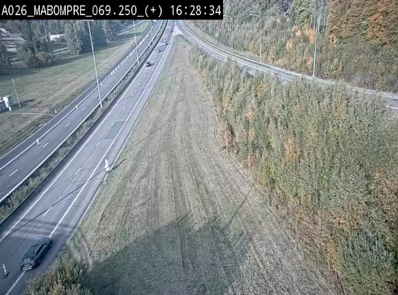 Webcam E25 (A26) à Mabompré. Vue orientée vers le Luxembourg