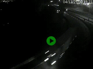 Caméra autoroute à la jonction entre l'A7 et la D301 (Boulevard urbain Sud de Lyon) à Feyzin, au sud de Lyon. Vue orientée vers Mions