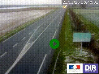 Webcam routière sur la RN7 à hauteur de Toulon-sur-Allier, entre Moulins et Vichy