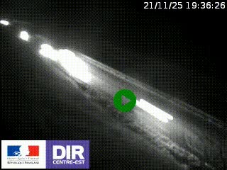 Webcam au niveau du col de Bois Clair à hauteur de Cluny sur la N79. Vue orientée vers Mâcon