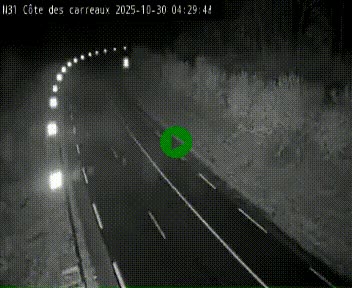 Webcam en haut de la Côte des Carreaux sur la N31 à Avesnes-en-Bray. Vue orientée vers Rouen