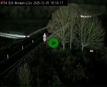 Webcam à hauteur du Leclerc Normanville sur la N154. Vue orientée vers Rouen