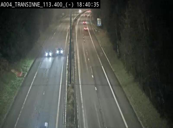 Caméra trafic E411 (A4) - Transinne direction Namur - BK 113.425