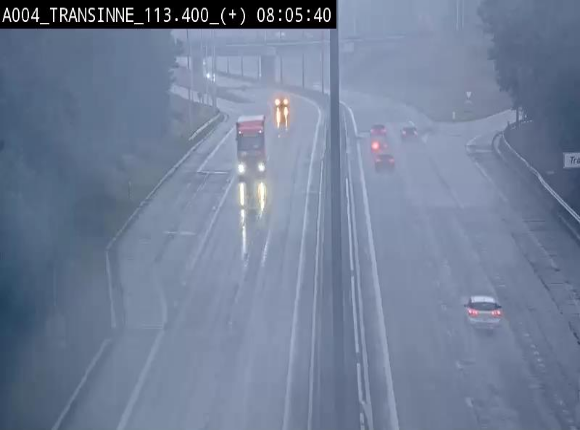 Webcam dans les Ardennes sur l'E411 à hauteur de Transinne. Vue orientée vers le sud de la Belgique