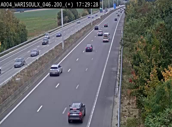 Webcam autoroute Belgique - Warissoulx - E411 - BK 46.2
