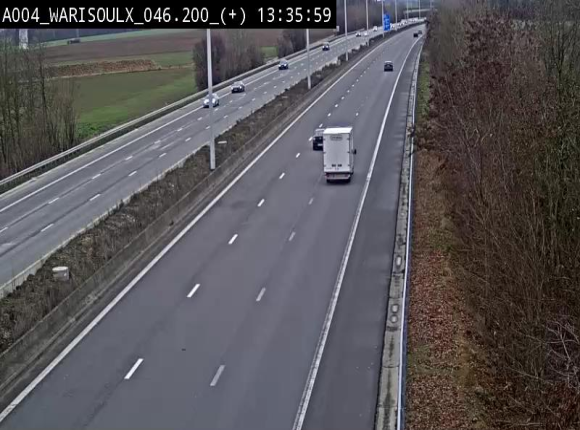Webcam autoroute Belgique - Warissoulx - E411 - BK 46.2