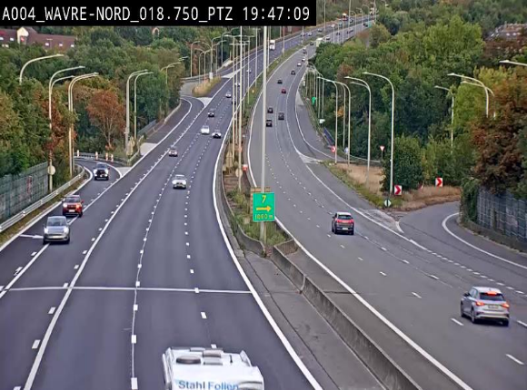Webcam traffic E411(A4) - BK 18.7 - Bierges (Wavre Nord)