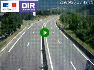 Caméra sur la Nationale 90 (N90) à La Léchère, en direction et à proximité d'Albertville
