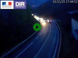 Caméra trafic sur la N90 à Bourg-Saint-Maurice, en provenance d'Aoste et en direction d'Albertville