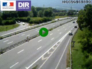 Caméra routière à hauteur de la sortie 15 Chambéry-centre au PK 4,103 en direction d'Albertville
