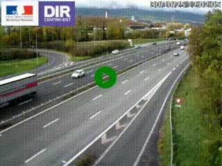 Caméra routière à hauteur de la sortie 15 Chambéry-centre au PK 4,103 en direction d'Albertville