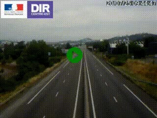 Caméra autoroute à Saint-Etienne (Les Littes) à hauteur du Ikea Saint-Etienne sur l'A72 en direction de Roanne
