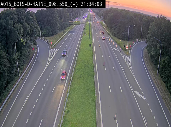 Webcam autoroute Belgique - Bois d'Haine - E42 - BK 98.6