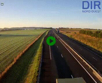 Webcam sur A84 à hauteur de l'échangeur de Poilley avec la N175, au sud d'Avranches