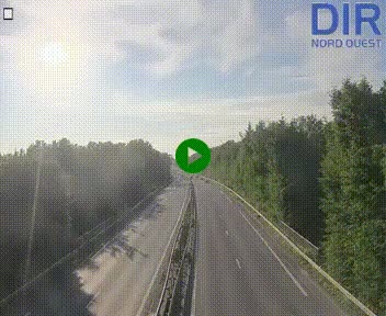 Webcam sur le périphérique de Caen (N814) à l'est de la ville, à Mondeville hauteur de la sortie 2, Presqu'île-Rives de l'Orne, au bout de l'autoroute A13