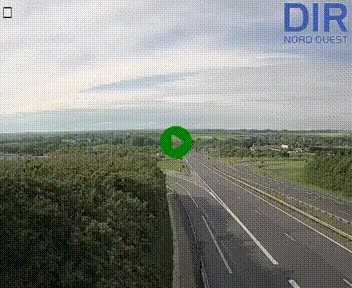 Webcam au début de l'A84 sur le périphérique Ouest de Caen (N814) à hauteur de la sortie 9, Porte de Bretagne