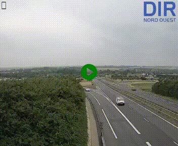 Webcam au début de l'A84 sur le périphérique Ouest de Caen (N814) à hauteur de la sortie 9, Porte de Bretagne