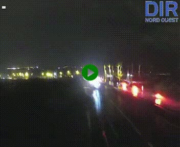 Webcam au début de l'A84 sur le périphérique Ouest de Caen (N814) à hauteur de la sortie 9, Porte de Bretagne