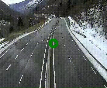 Webcam Porté-Puymorens sur N320, en direction de Pas de la Casa (Andorre)