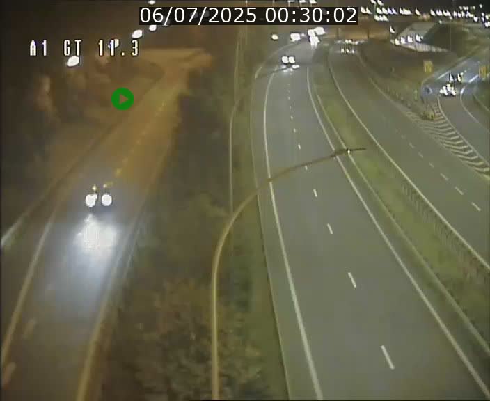 Traffic live webcam Luxembourg Senningerberg - A1 direction Allemagne - BK 11.3