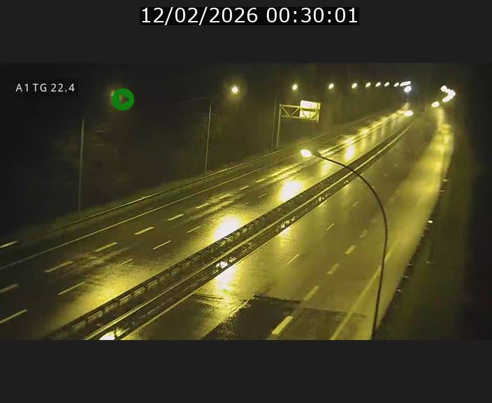 Traffic live webcam Luxembourg Flaxweiler - A1 direction Luxembourg - BK 22.4
