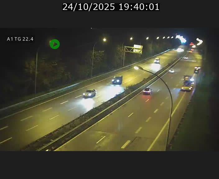 Traffic live webcam Luxembourg Flaxweiler - A1 direction Luxembourg - BK 22.4