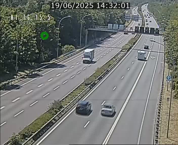 Traffic live webcam Luxembourg Munsbach - A1 direction Luxembourg - BK 15.5