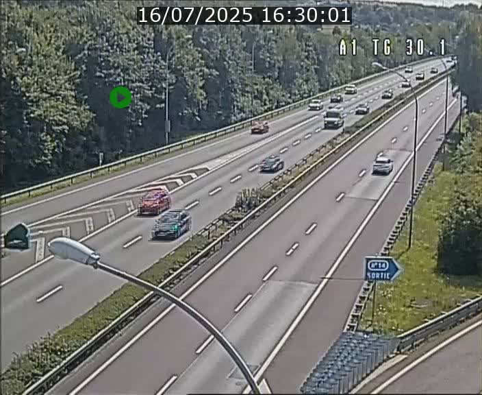 Traffic live webcam Luxembourg Grevenmacher - A1 direction Luxembourg - BK 30.1