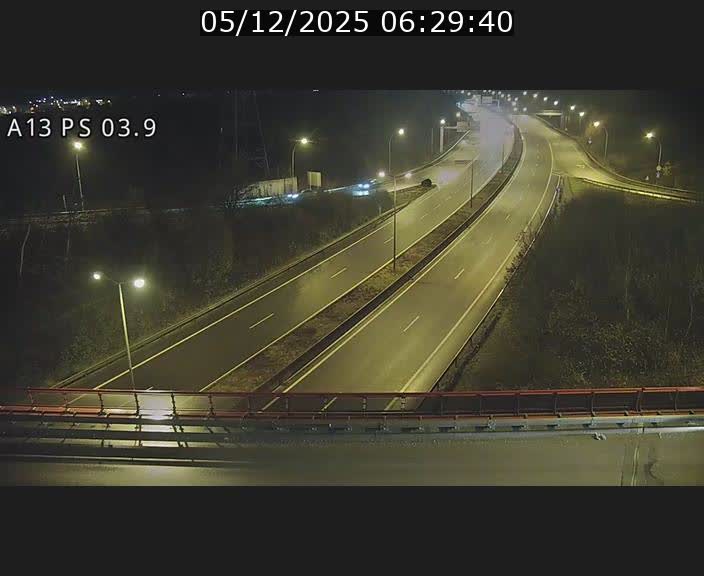 Traffic live webcam Luxembourg Differdange - A13 direction Esch-sur-Alzette - BK 3.9