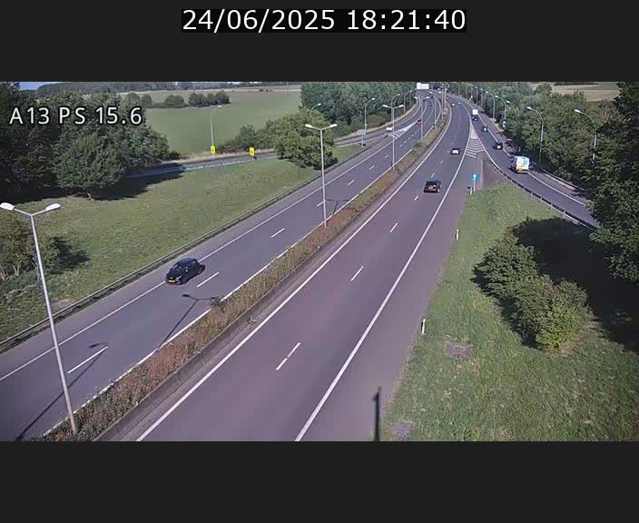 Traffic live webcam Luxembourg Kayl - A13 direction Dudelange - BK 15.6