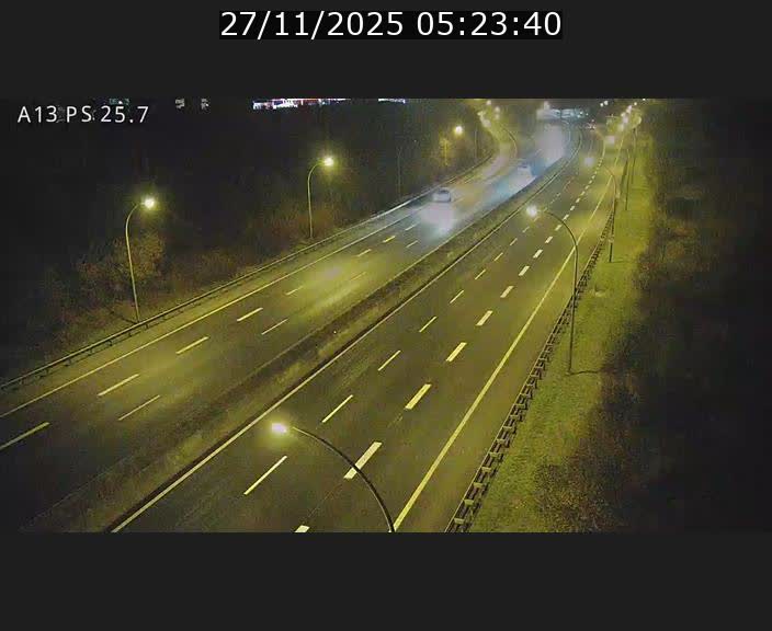 Traffic live webcam Luxembourg Frisange - A13 direction Allemagne - BK 26