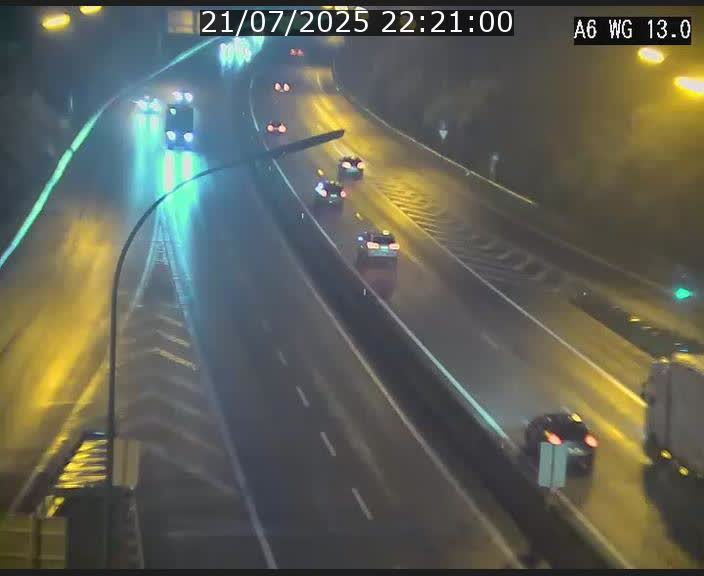 Traffic live webcam Luxembourg Mamer - A6 - BK 13 - direction Luxembourg/France/Allemagne