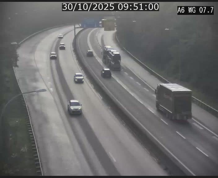 Traffic live webcam Luxembourg - Bridel - A6 - BK 7.7 - direction Belgique